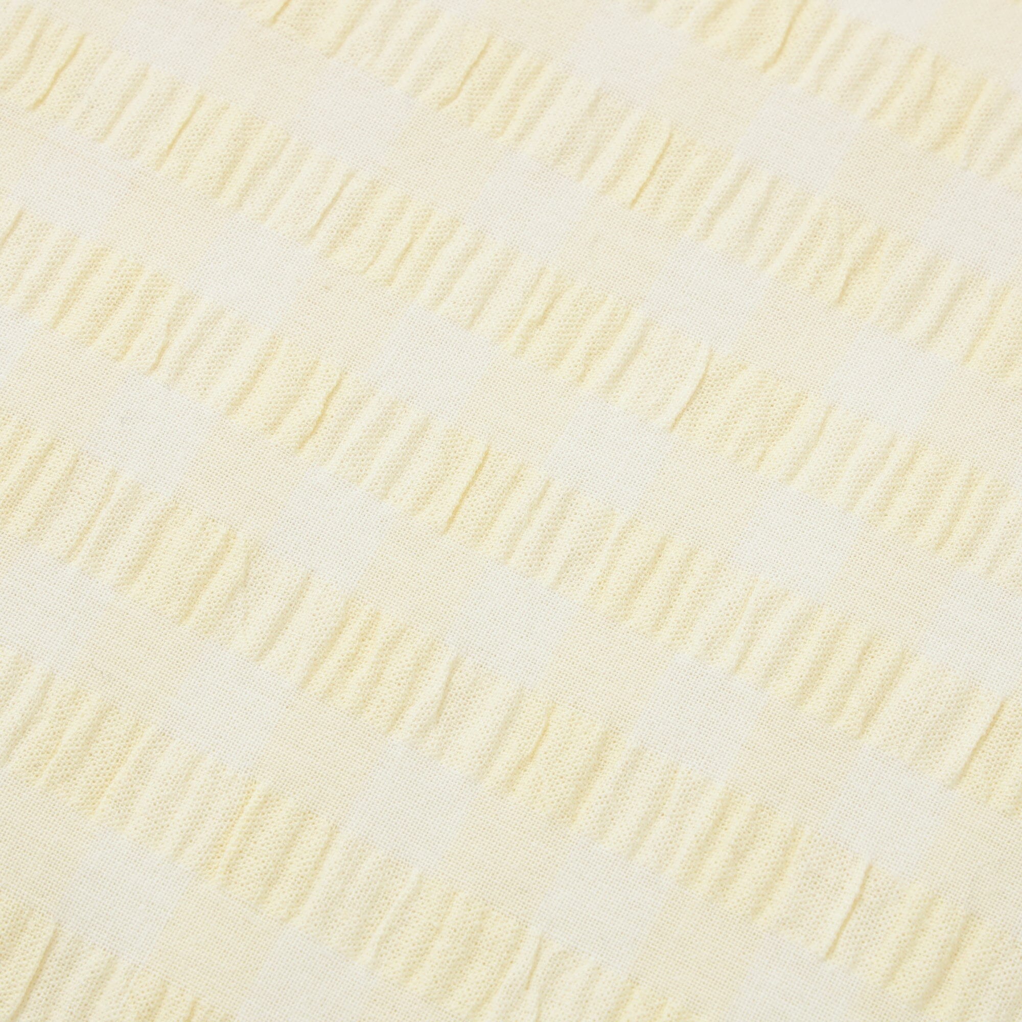Frill Check Portable Throw 100X140 Yellow