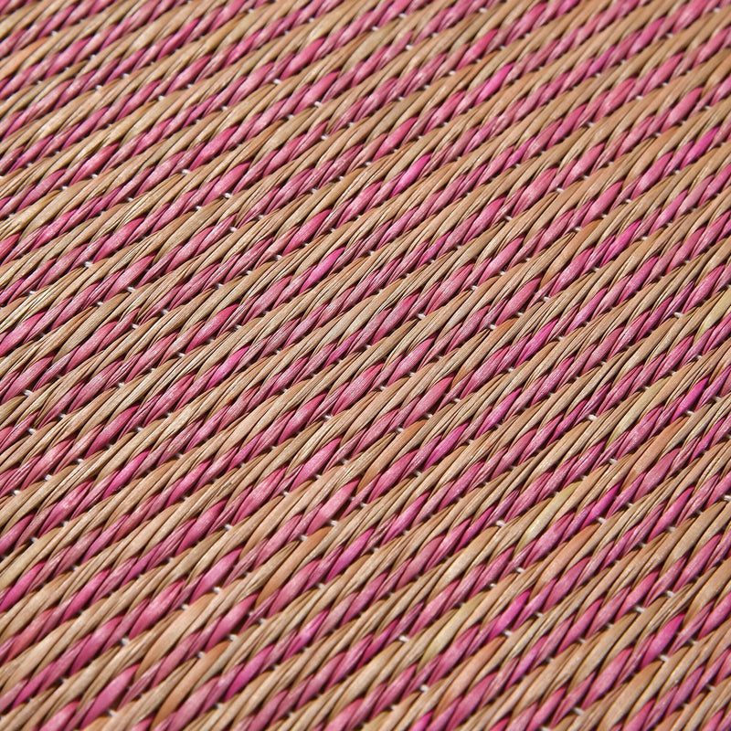 Bicolor Igusa Goza Rug M 1800×1200 Pink