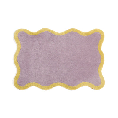 Wave Frame Rug S 1400 X 1000 Purple X Yellow