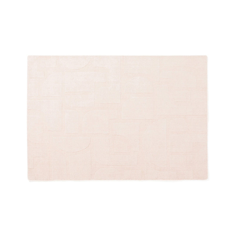 Abstract Wool Rug Medium 2000 X 1400 Medium Pink