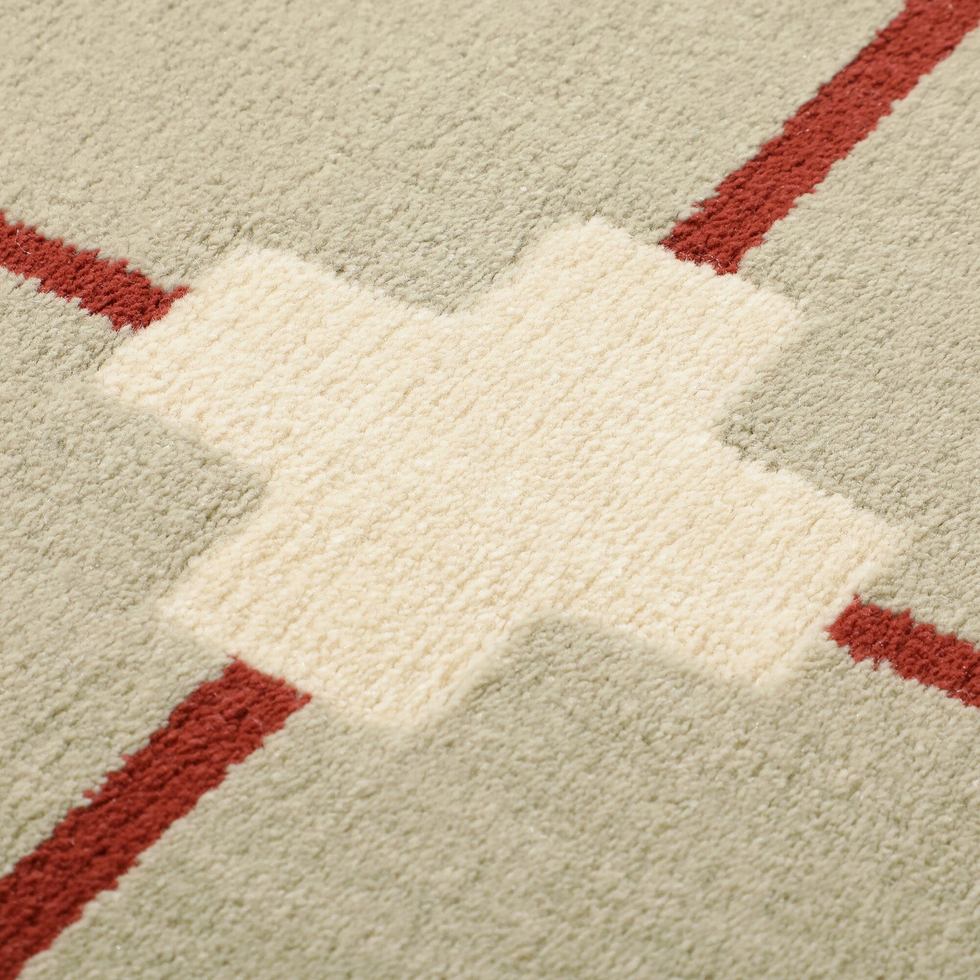 Mitte Rug Cross Check Large 2300 X 1600 Green