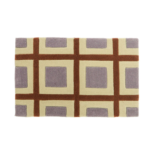 Geometry Mat 800X500 Purple X Brown
