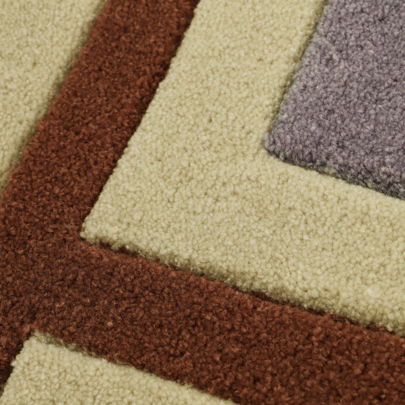 Geometry Mat 800X500 Purple X Brown