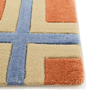 Geometry Mat 800X500 Orange X Blue