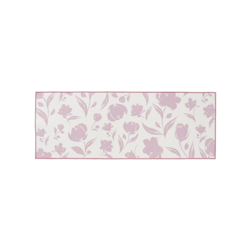 Print Kitchen Mat Flower Small Pink