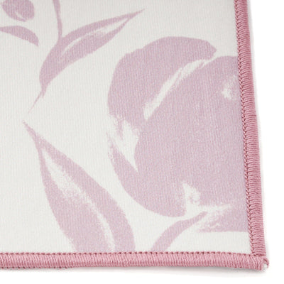 Print Kitchen Mat Flower Small Pink
