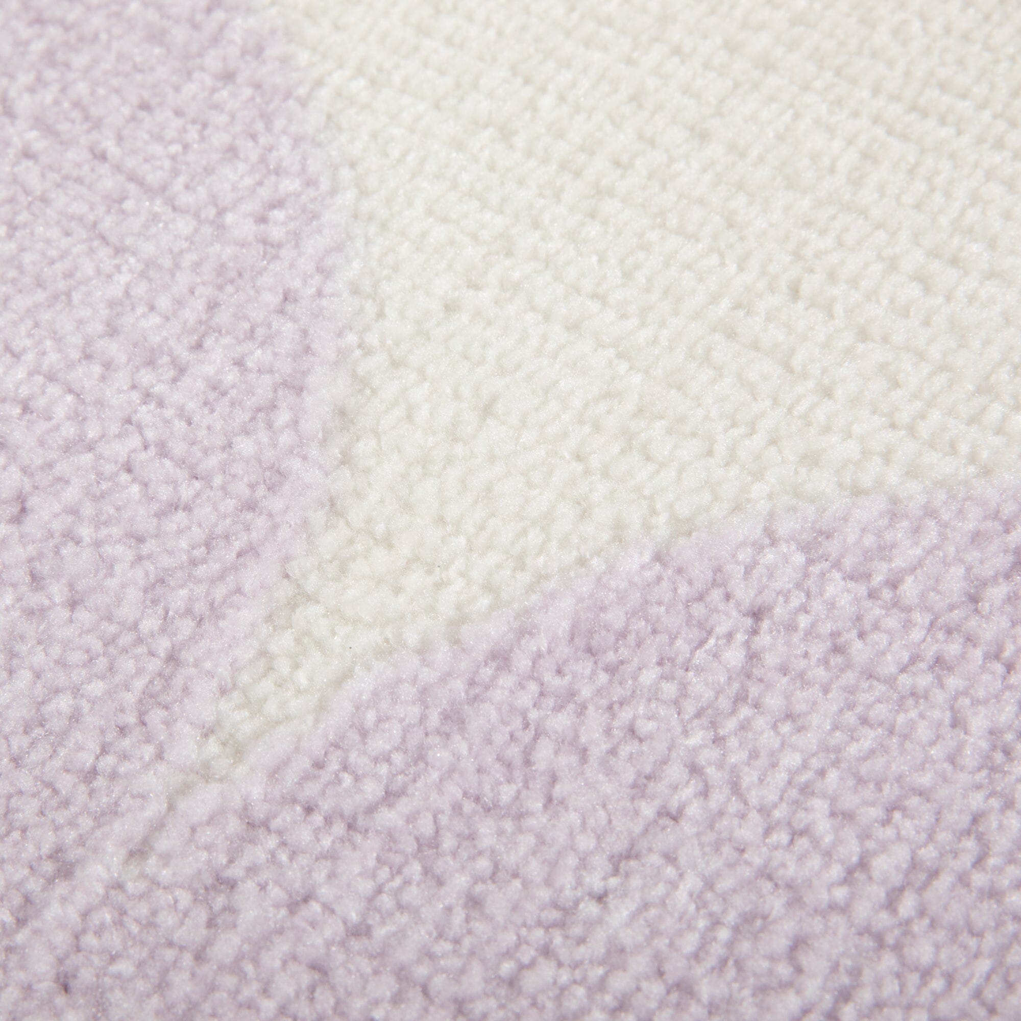 Scallop Frame Rug L Light Purple X Ivory