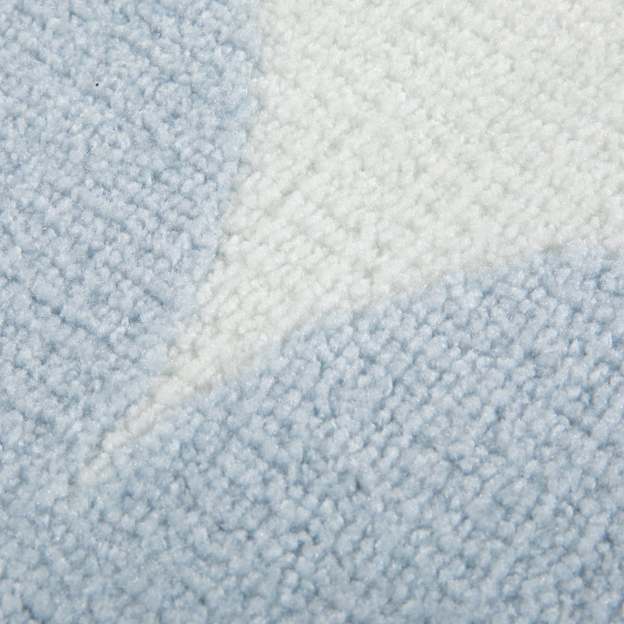 Scallop Frame Rug L Light Blue X Light Gray