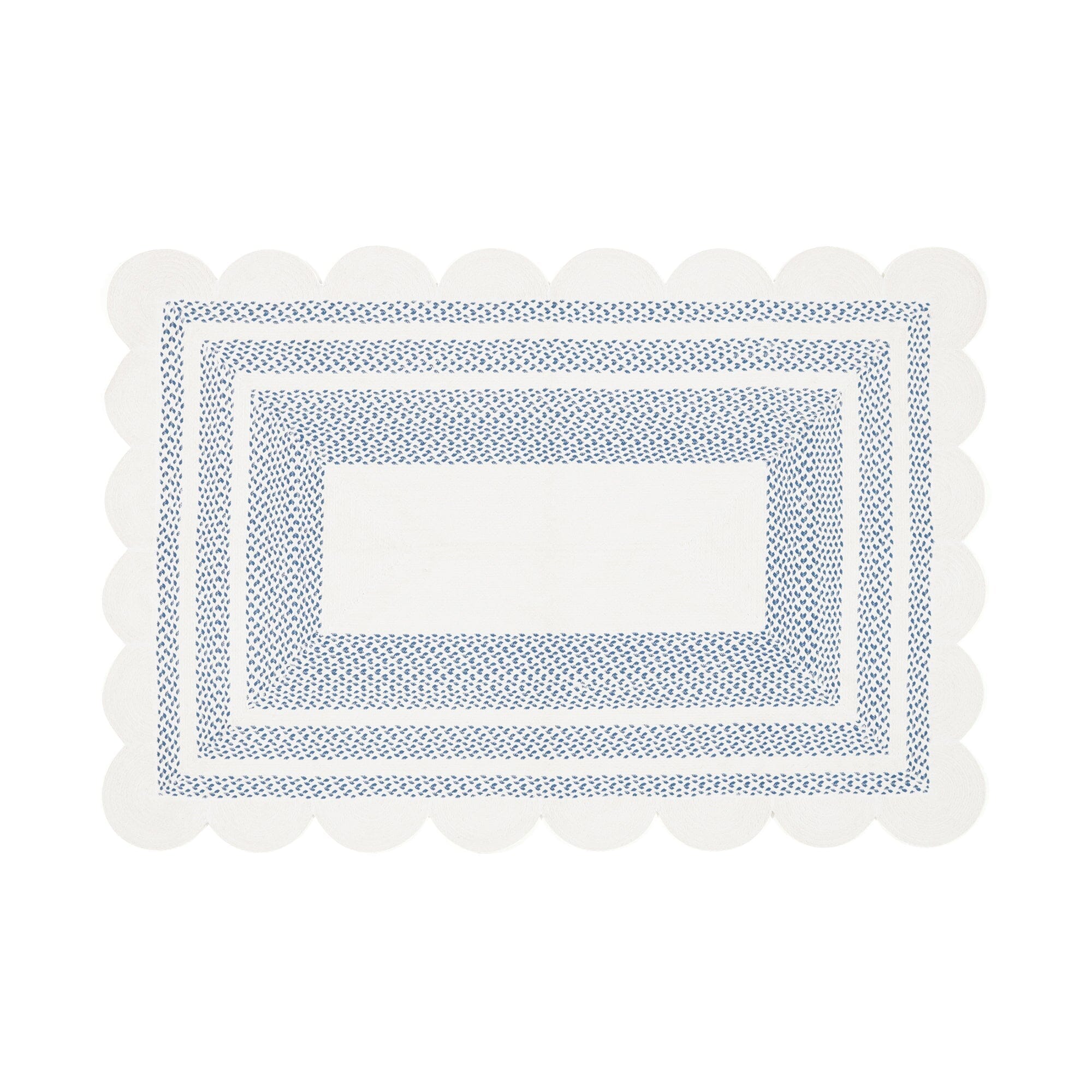 Maris Cotton Rug Medium White x Blue