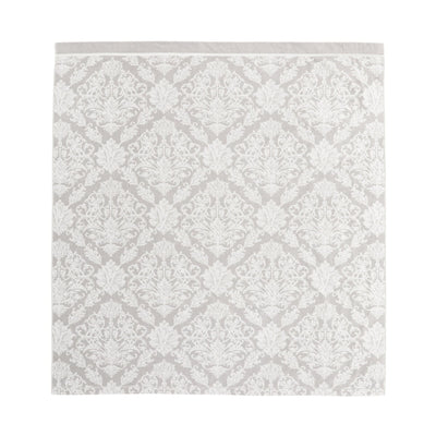 Jacquard Damask Towel Blanket Double Grey