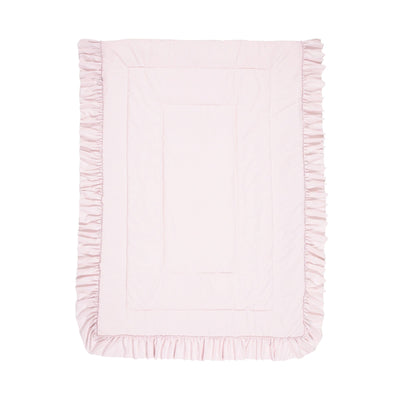 Fuwaro Cooling Futon Ruffles Double Pink