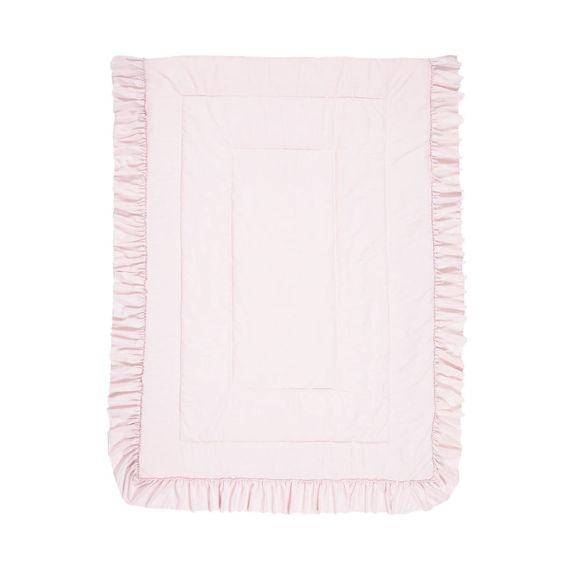 Fuwaro Cooling Futon Ruffles Double Pink