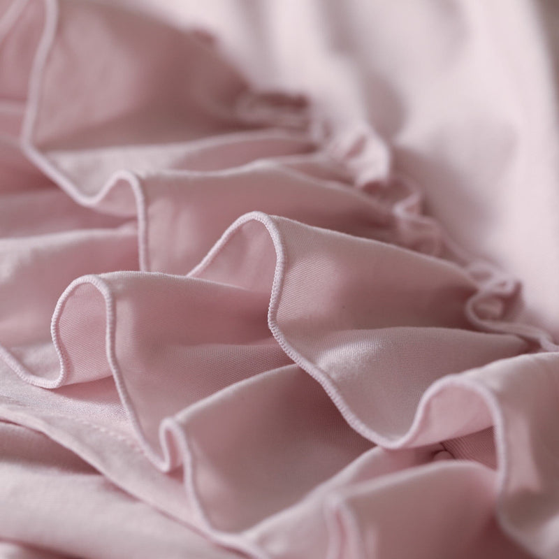 Fuwaro Cooling Quilt Frill Single Pink