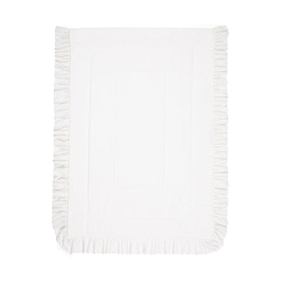 Fuwaro Cooling Quilt Frill Single White