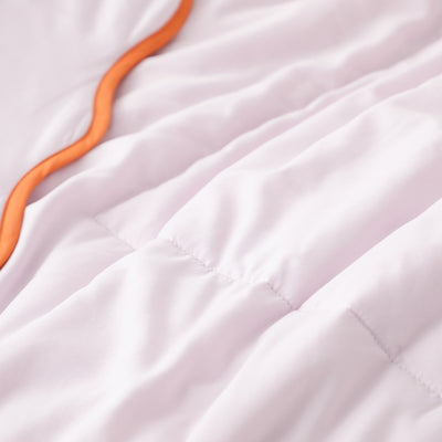 Fuwaro Cooling Quilt Bicolor Wave Single Pink X Orange