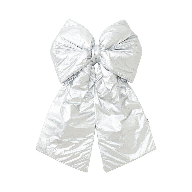 Big Bow Cushion Silver