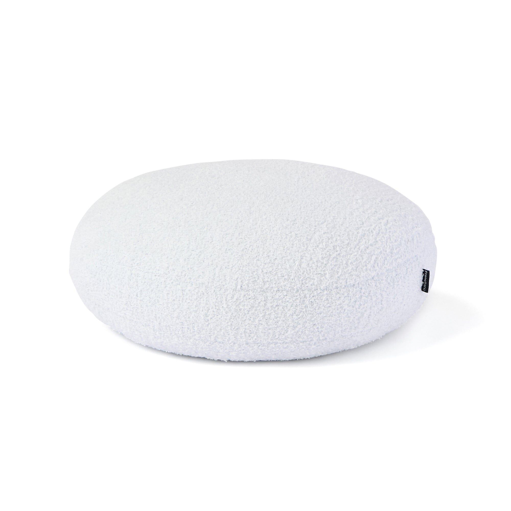 Mochimochi Cushion Fluffy Knit Φ400 Light Blue