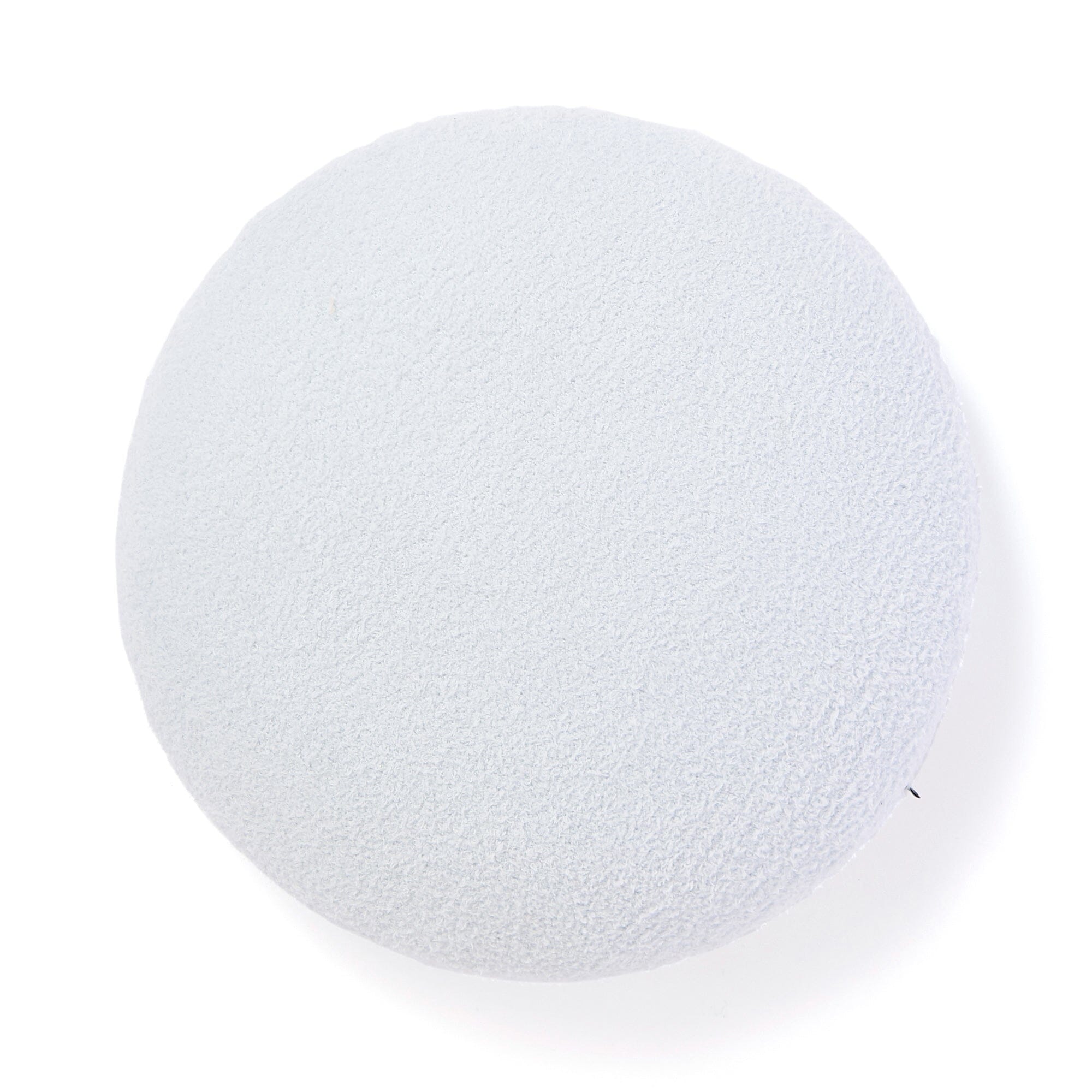 Mochimochi Cushion Fluffy Knit Φ400 Light Blue