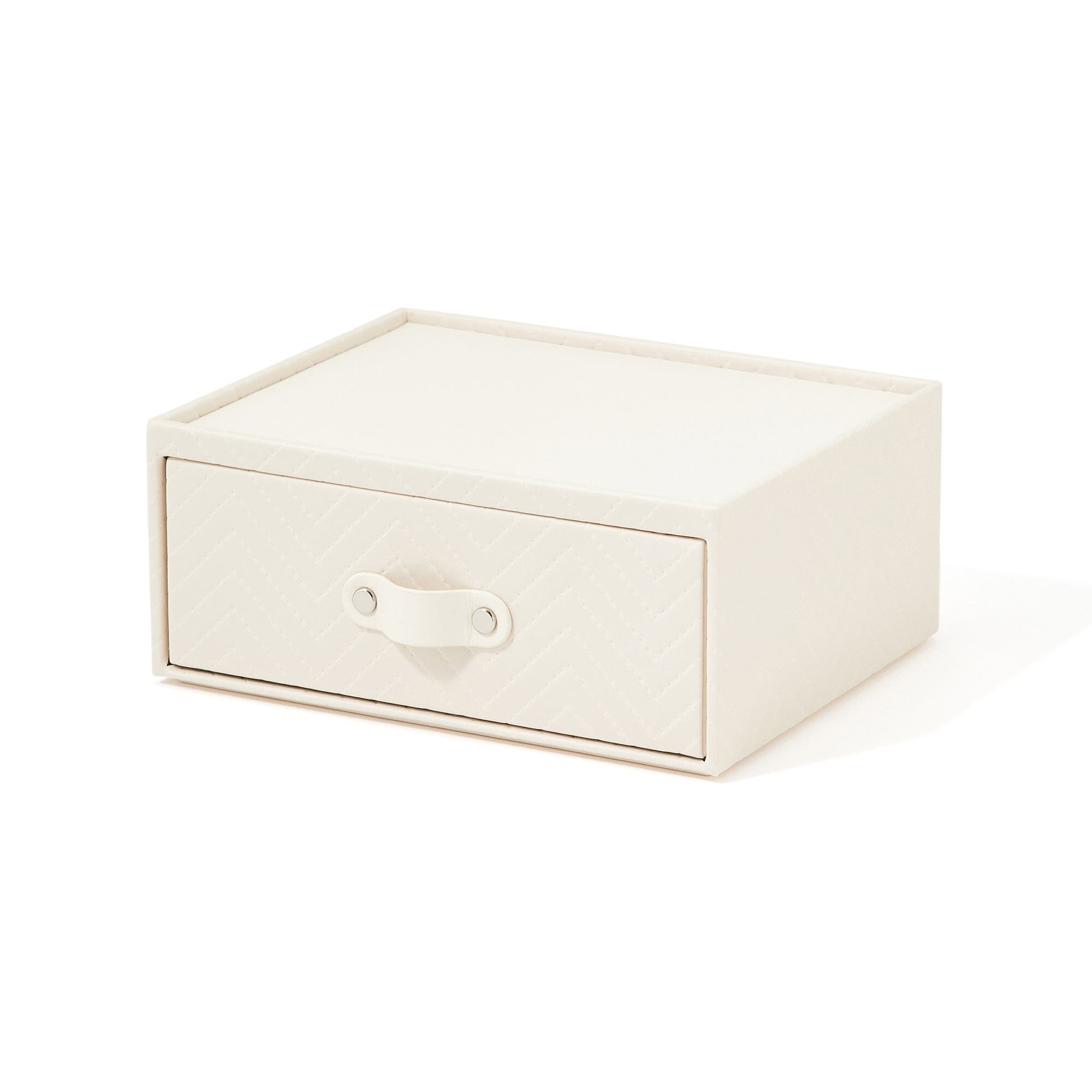 Quilting Stationery Box Medium Ivory