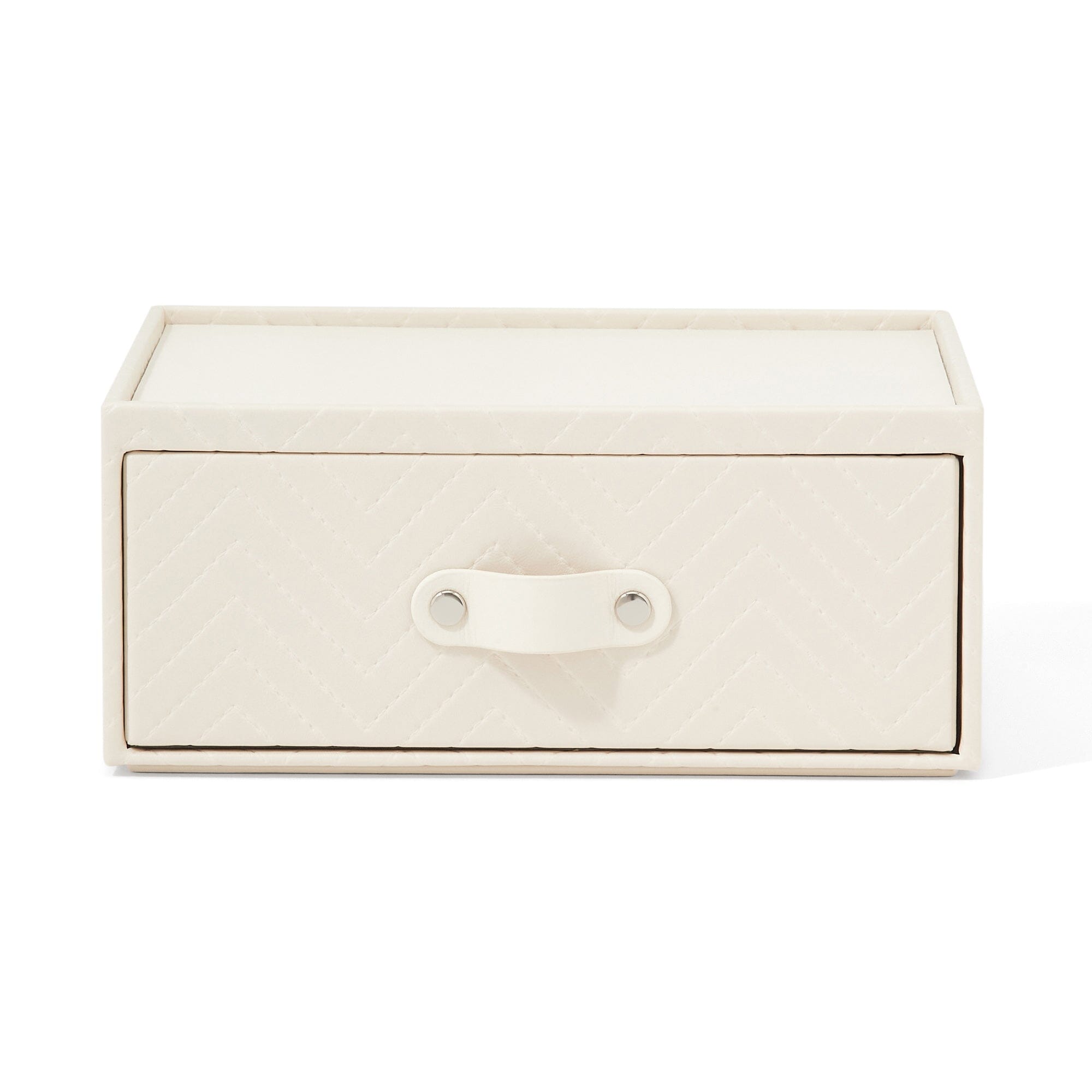 Quilting Stationery Box Medium Ivory