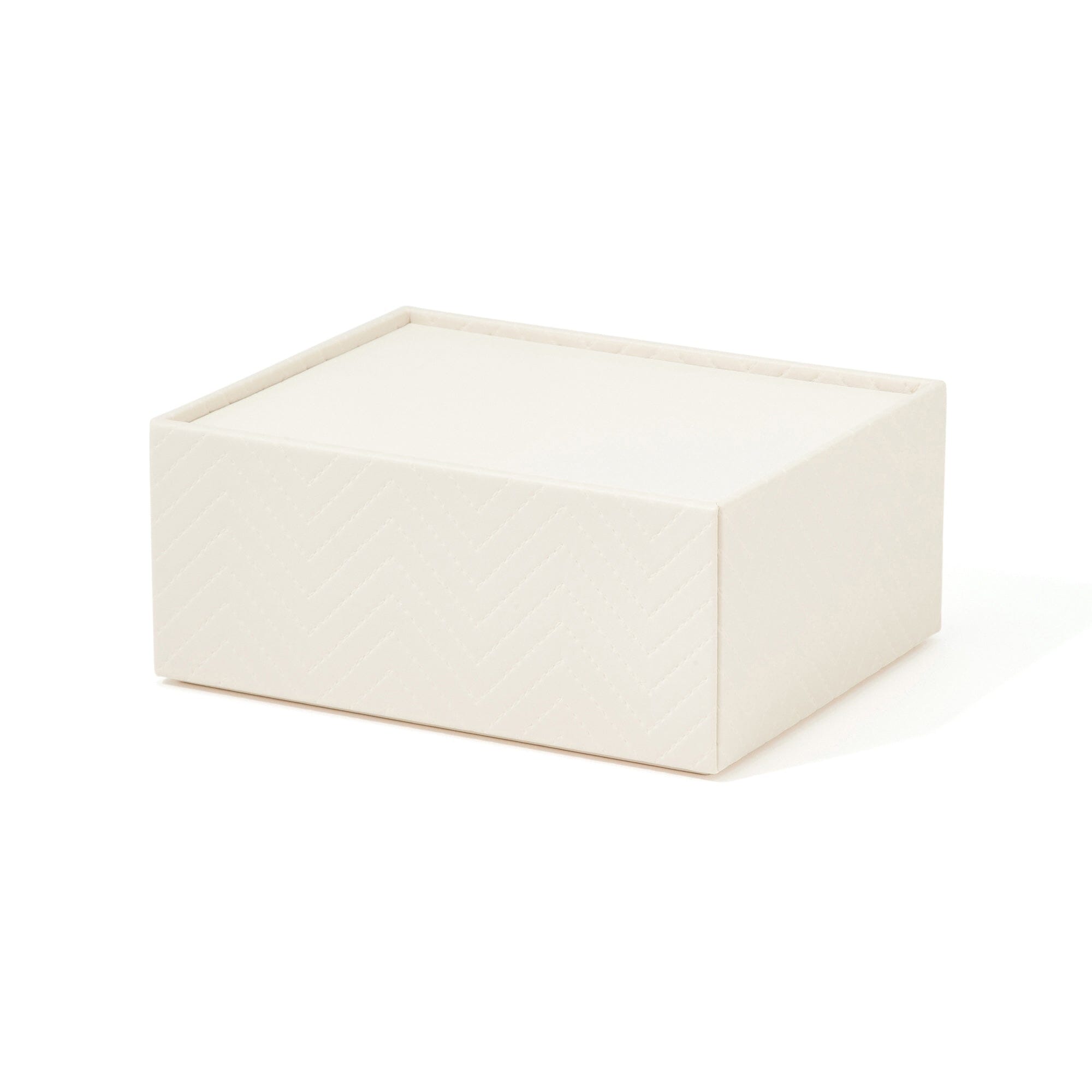 Quilting Stationery Box Medium Ivory