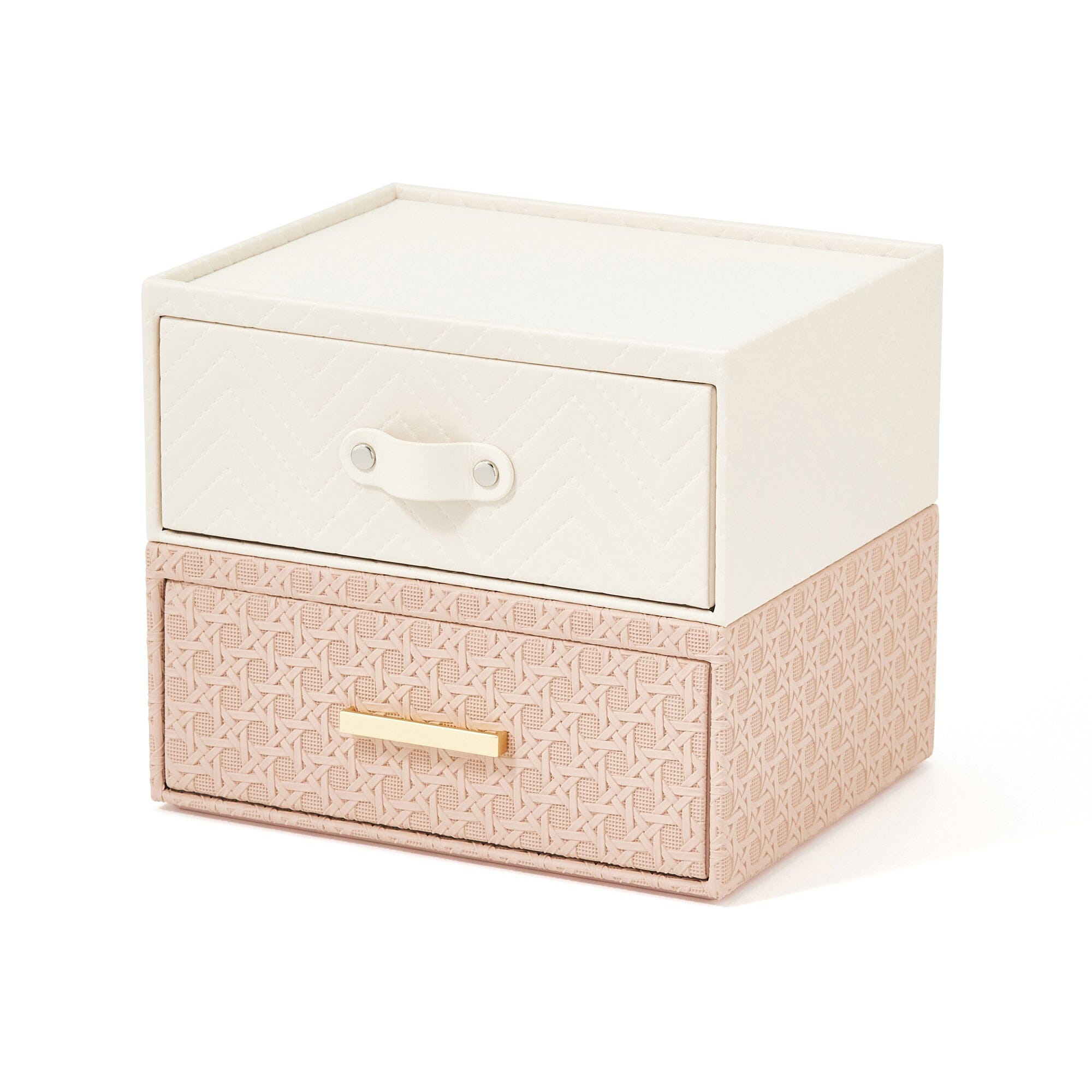 Quilting Stationery Box Medium Ivory