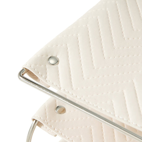 Quilting 3-Tier Tray Ivory