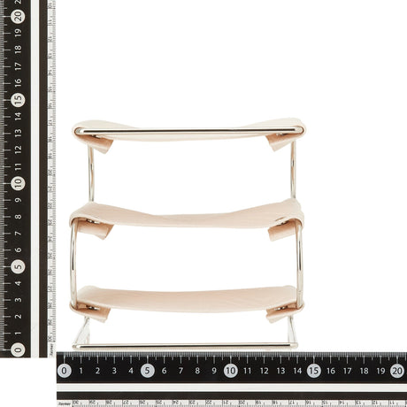 Quilting 3-Tier Tray Ivory