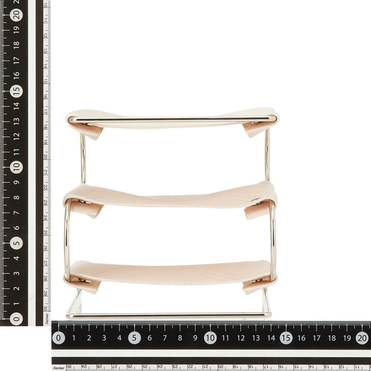 Quilting 3-Tier Tray Ivory