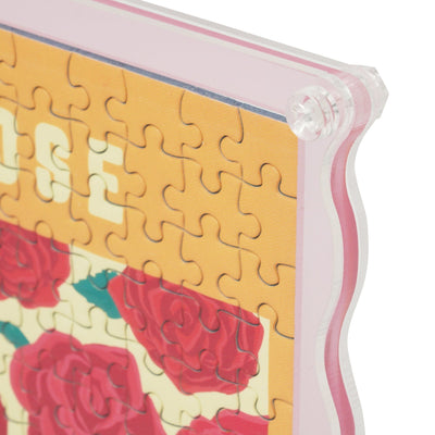 Flower Puzzle Frame Rose