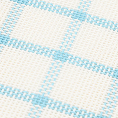 Windowpane Check Lunch Mat Blue