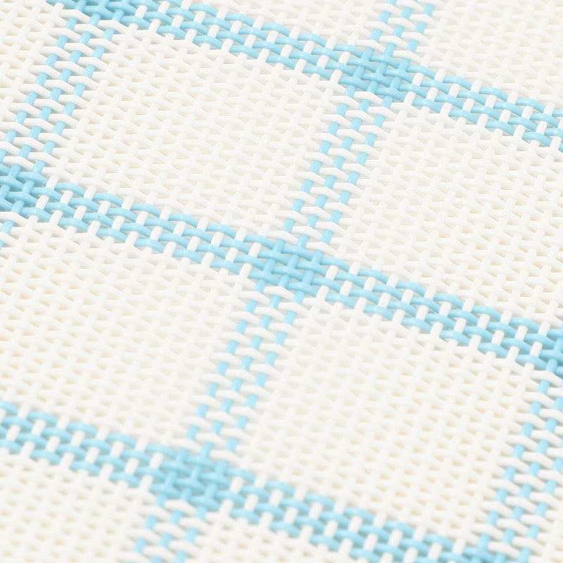 Windowpane Check Lunch Mat Blue