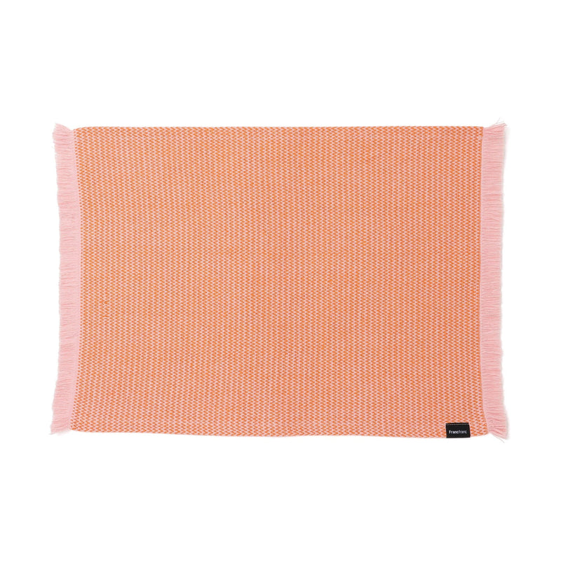 Weave Lunch Mat Chevron Orange X Pink