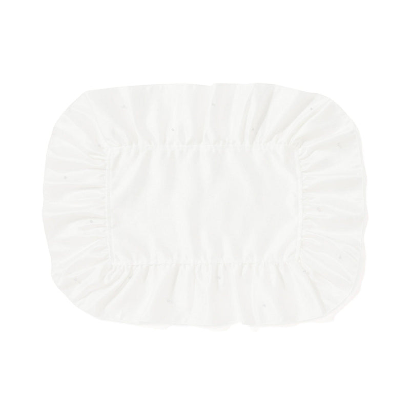 Frill Pearl Lunch Mat White