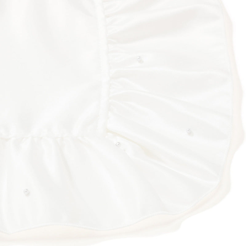 Frill Pearl Lunch Mat White
