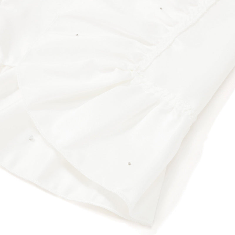 Frill Pearl Lunch Mat White