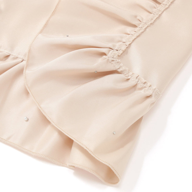 Frill Pearl Lunch Mat Beige