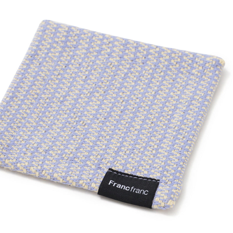 Weave Coaster Chevron Purple X Yellow