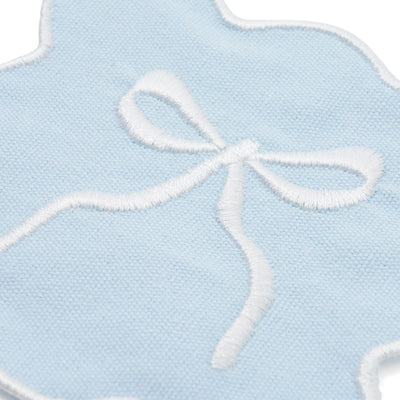 Ribbon coaster blue