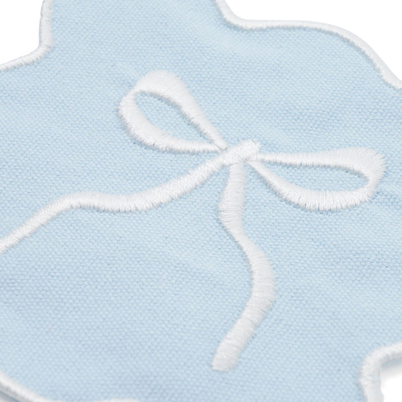 Ribbon coaster blue