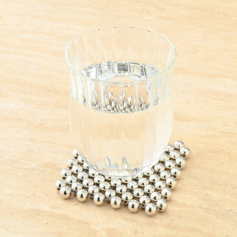 Bead Coaster Silver