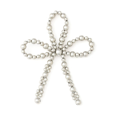 Napkin Rings 2pcs Silver Ribbon