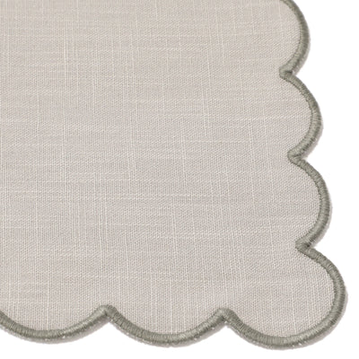Kitchen Cloth Frill Logo Grey