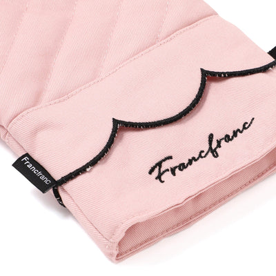 Scalloped Mittens Pink