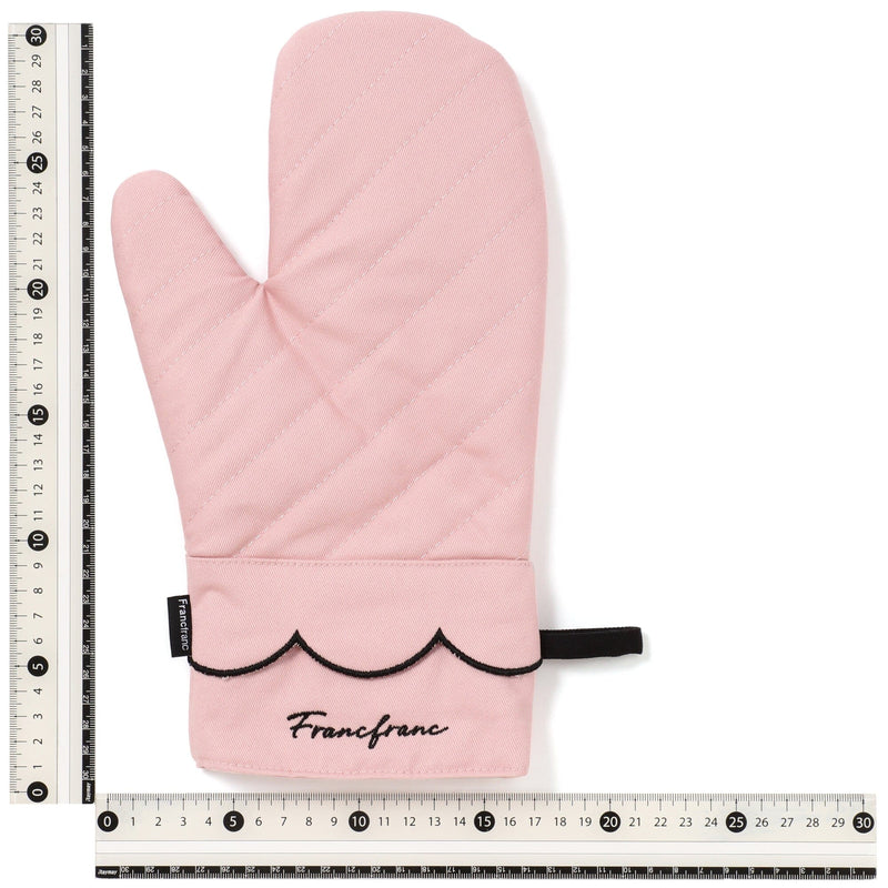 Scalloped Mittens Pink