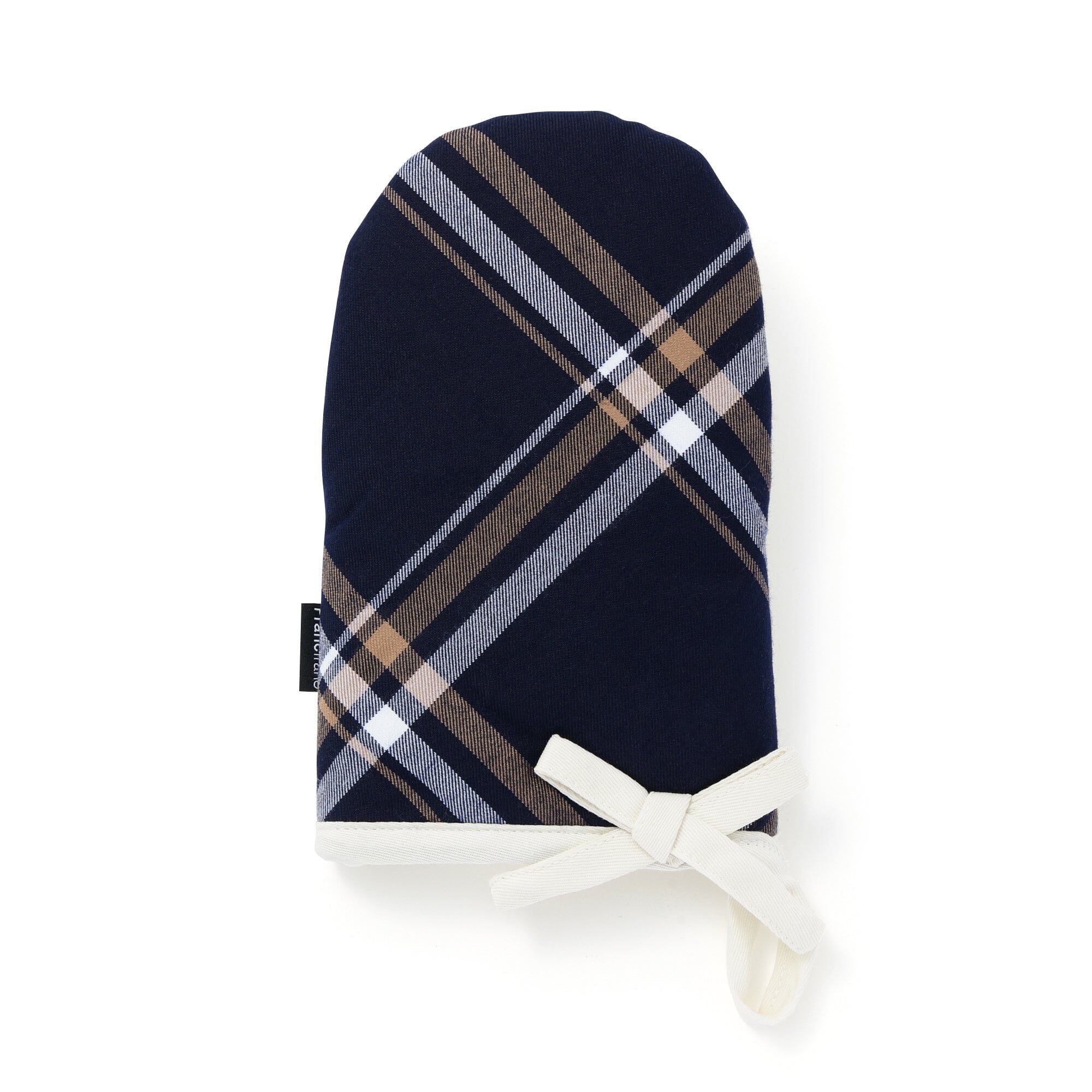 Plaid Mitten Navy