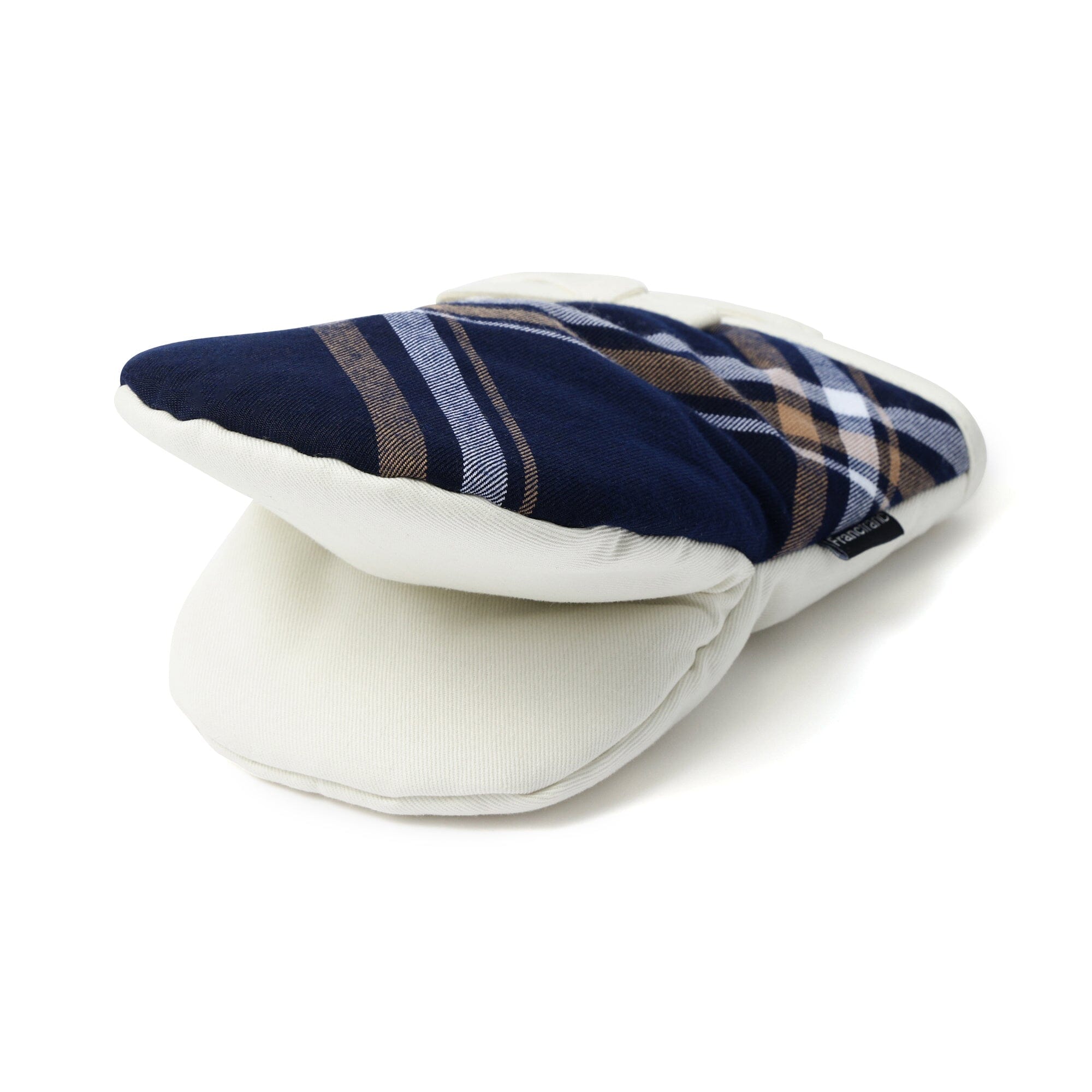 Plaid Mitten Navy