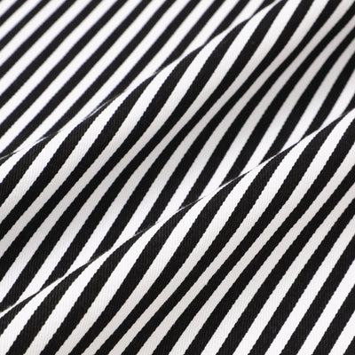 Scalloped Full Apron Black