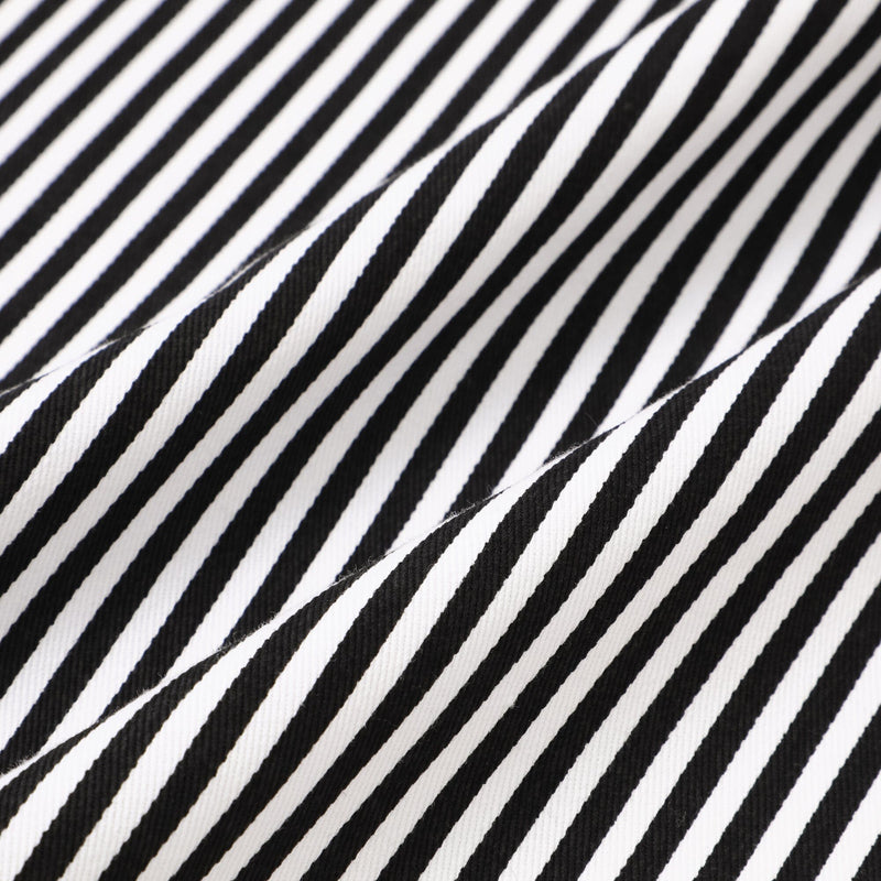 Scalloped Full Apron Black