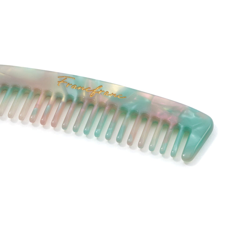 Compact Comb With Pouch S Light Green